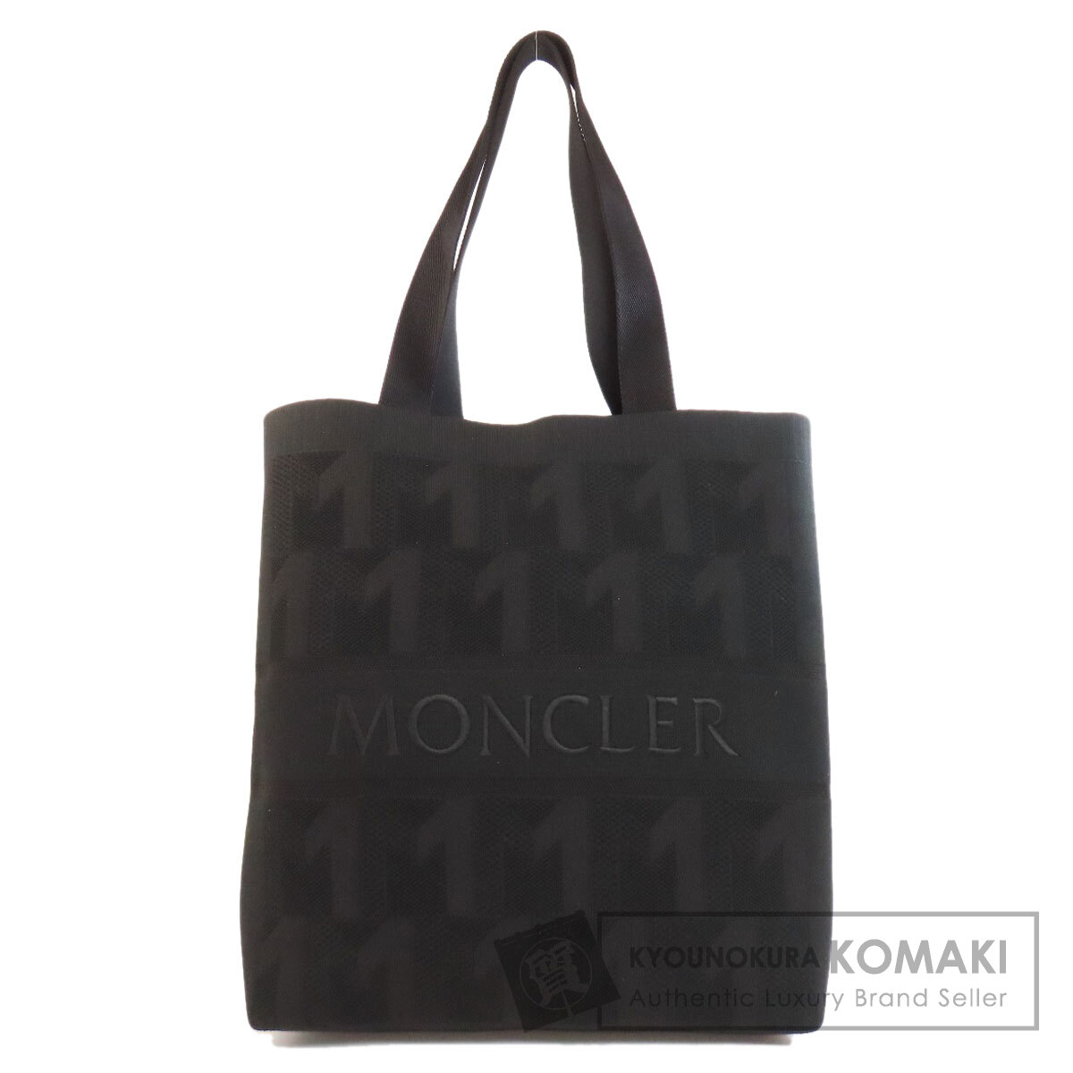 MONCLER モンクレール ロゴ トートバッグ キャンバス レディース