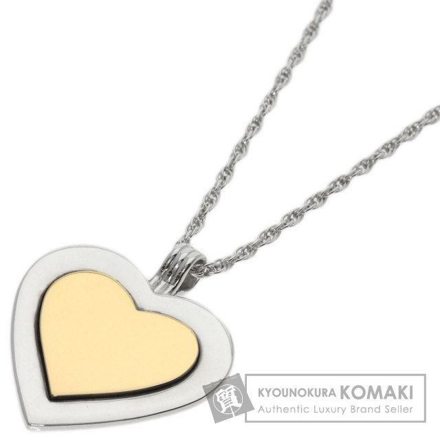 TIFFANY&Co. ティファニー ハート コンビ ネックレス シルバー/K18YG