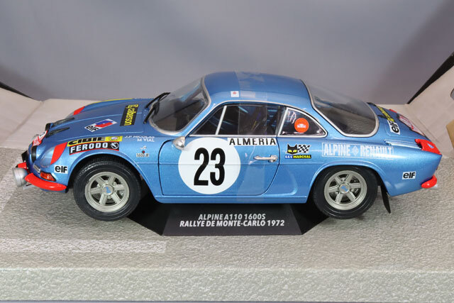 ソリド 1/18 アルピーヌ A110 1600S 1972 モンテカルロラリー #23 ブルー