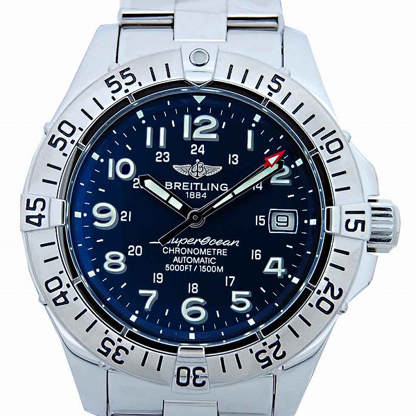 ブライトリング BREITLING スーパーオーシャン ブルー A17360 自動巻き