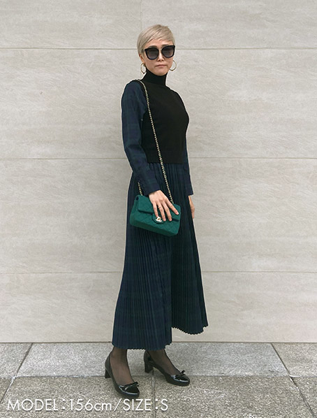 ニットドッキングプリーツワンピース｜JENNE(ジェンヌ)公式通販：パリ