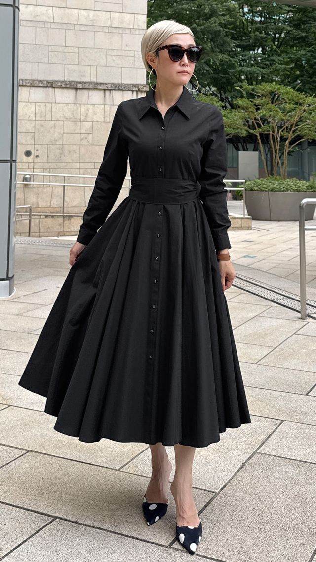 オードリールックエアリーワンピース・長袖｜JENNE(ジェンヌ)公式通販