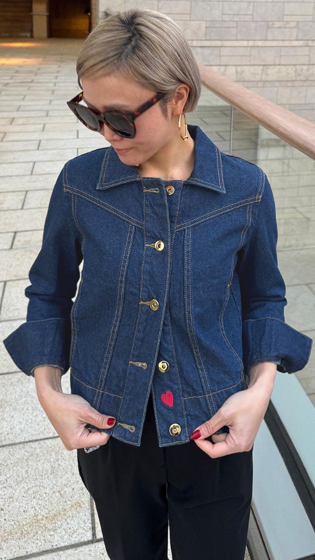 JENNEハート刺繍デニムジャケット｜JENNE(ジェンヌ)公式通販：パリ