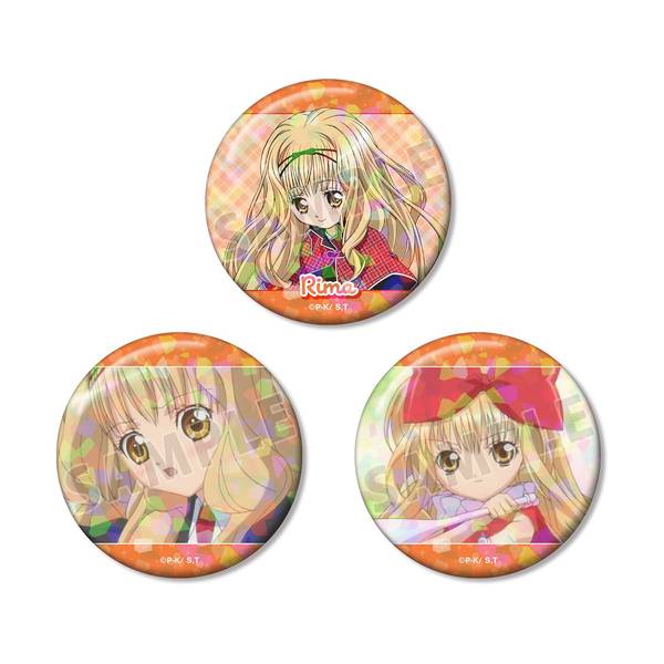 TVアニメ『しゅごキャラ！』真城 りま ホログラム缶バッジ3個セット