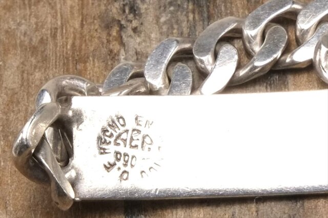 ID ブレスレット メキシカン ジュエリー ヴィンテージ シルバー 925 (B155)