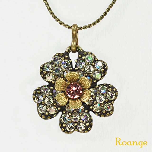 ミハエルネグリン フラワーパヴェネックレス