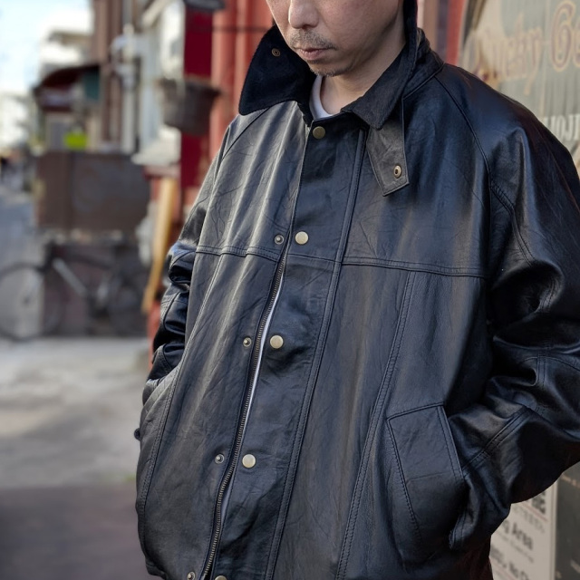 YOUSED (ユーズド) [ LEATHER DRIVERS JACKET ] リメイク レザー
