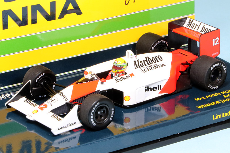 ミニチャンプス 1/43 マクラーレン MP4/4 ホンダ 日本GP 1988 Winner A