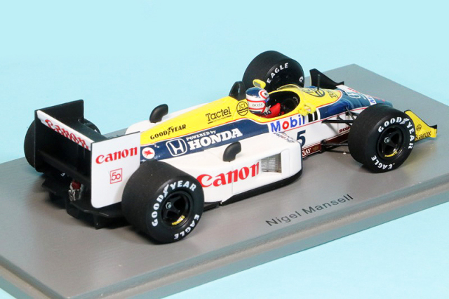 スパーク 1/43 ウィリアムズ FW11B フランスGP 1987 Winner N.マンセル