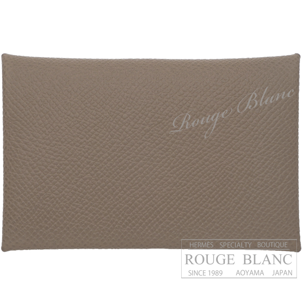 エルメス カルヴィ カードケース 名刺入れ エトゥープ エプソン 【新品