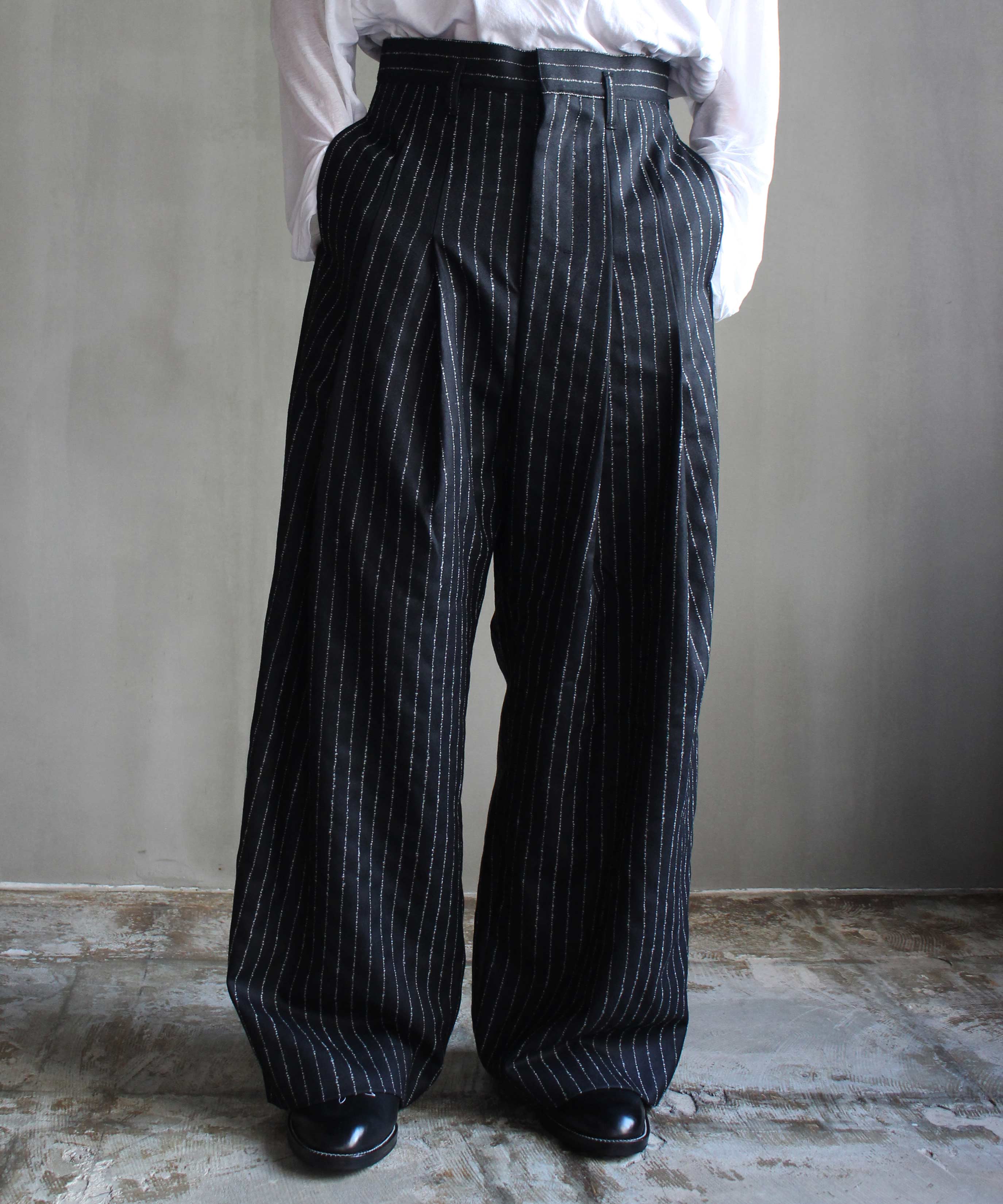 SHINYAKOZUKA Dear BAGGY(ISSUE#7) PINSTRIPE - | rroomm onlinestore