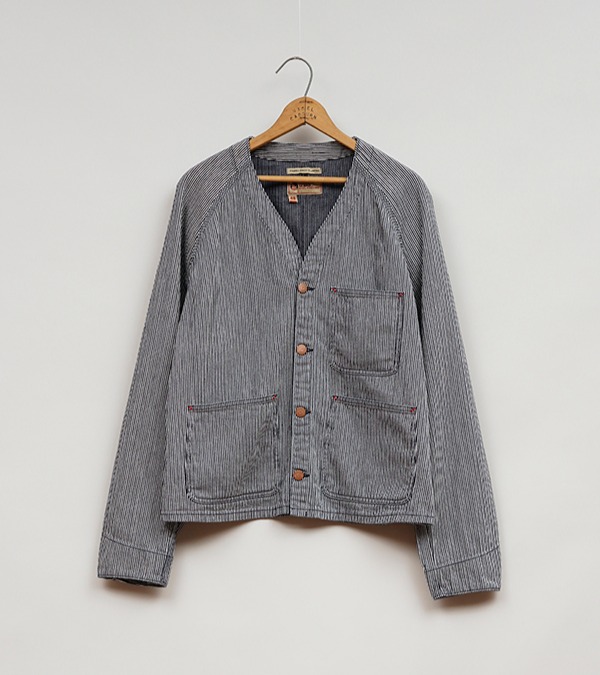 805013300020 Nigel Cabourn LYBRO JK03-03-HI COLLARLESS JACKET
