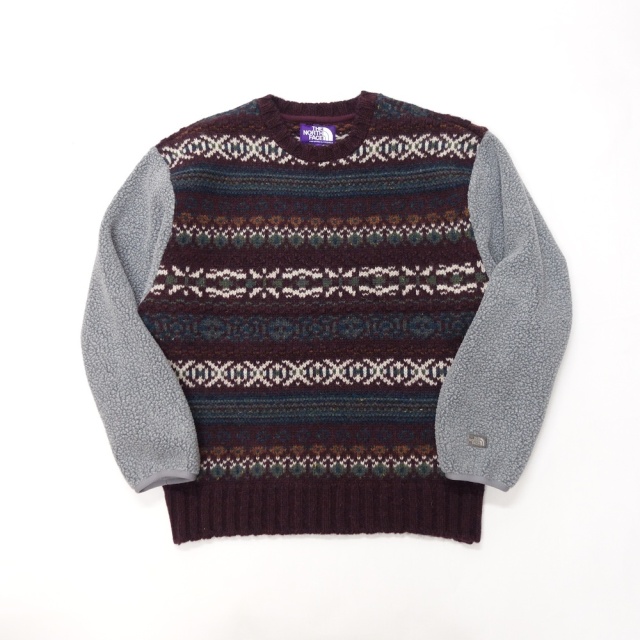 NT6254N THE NORTH FACE PURPLE LABEL Field Crew Neck Sweater ザ