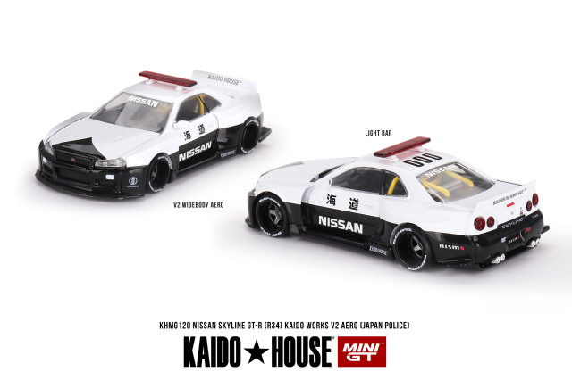 MINI GT 1/64 Nissan スカイライン GT-R R34 Kaido Works (V2 Aero