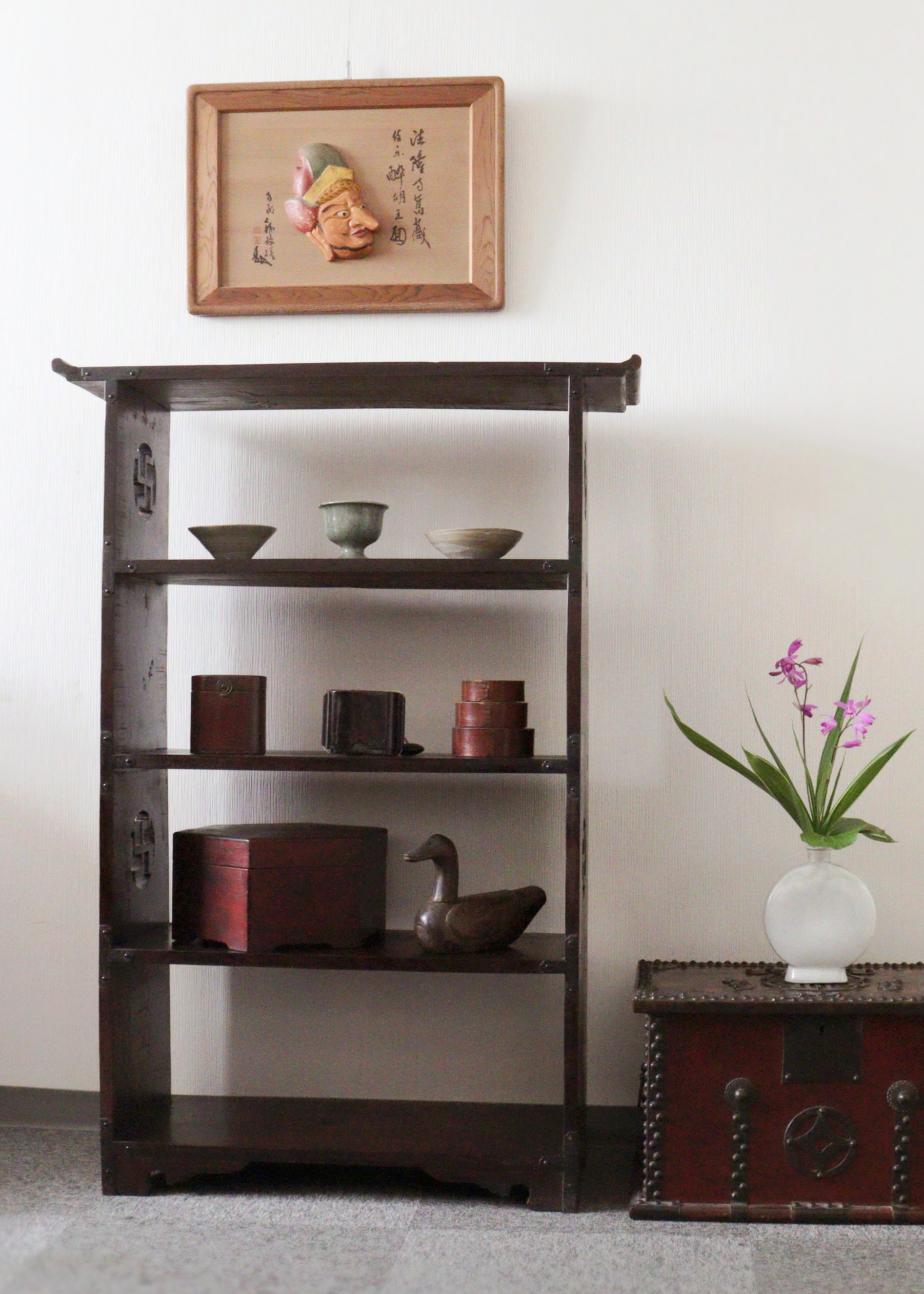 韓国家具 卓子 本棚 飾り棚 五段卓子 李朝Antique Sam's Collection