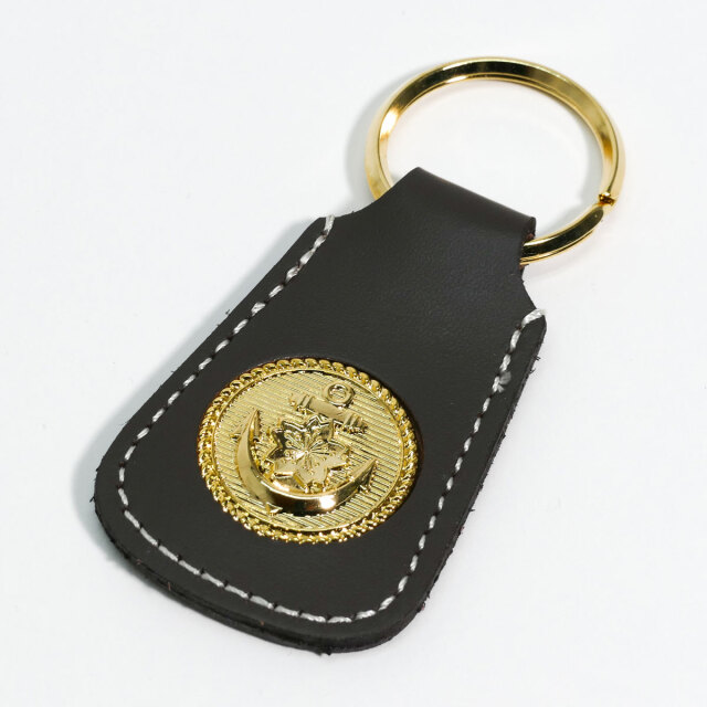 へらタイプ皮キーホルダー(大日本帝国海軍・桜にイカリ)