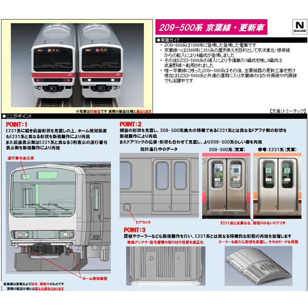 TOMIX 98863 209系500番代（京葉線・更新車）10両セット railways湘南