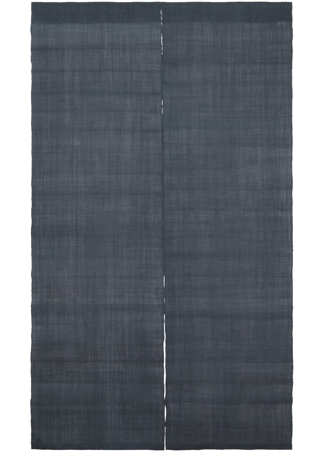 手染め無地染麻のれん 全4色 151cm～200cm[京都洛柿庵オンライン