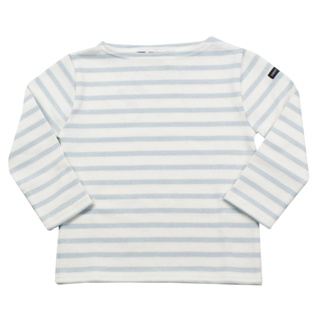 キッズ用ウエッソンボーダー［白/ガリレオブルー］：セントジェームス