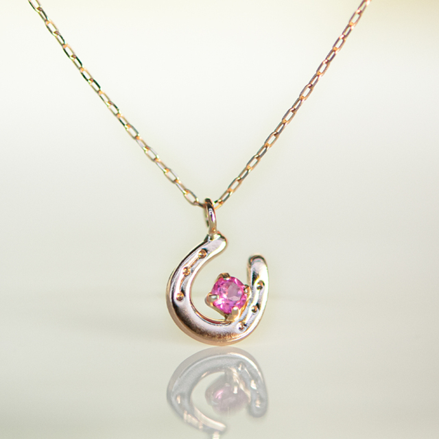 ネックレス K10ピンクゴールド ピンクトルマリン アクセサリーPePe