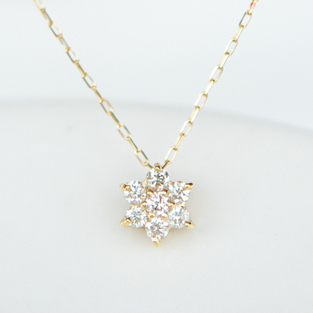 特別価格提供品】ネックレス K18イエローゴールド ダイヤモンド