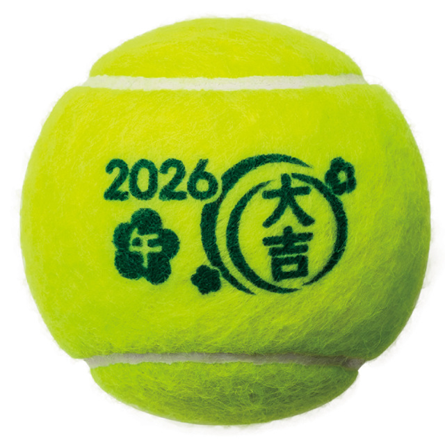 DUNLOP フォート 干支ボール(2026年午） FORT 2球缶 テニスボール