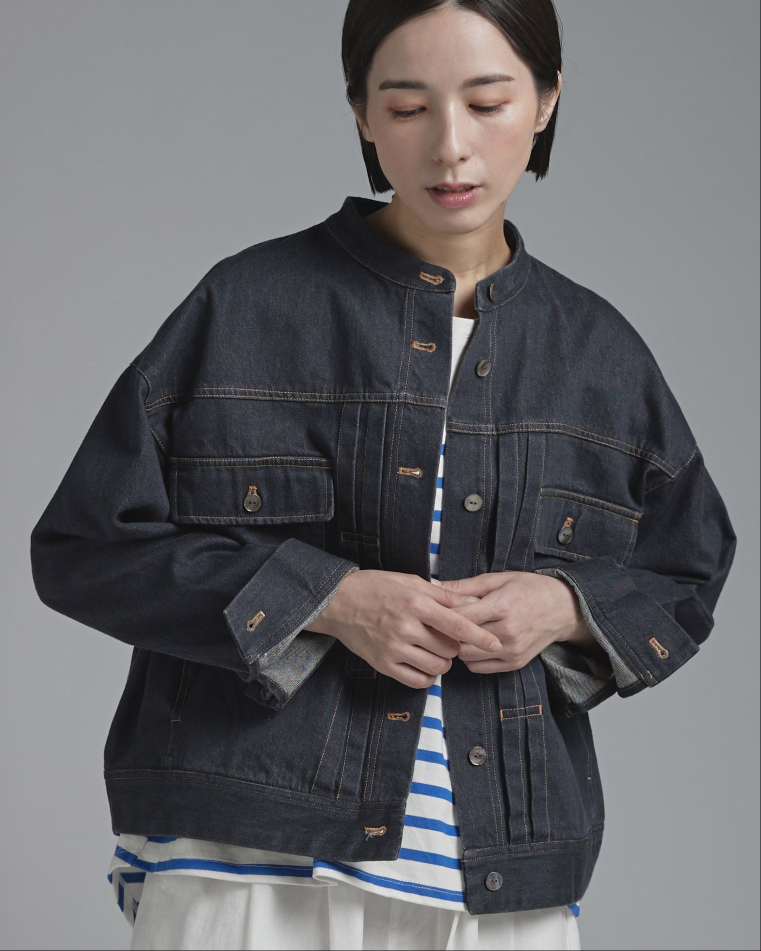 T. コットンデニムジャケット
