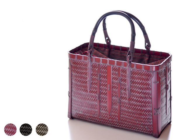 やたら編み 竹かごバッグ/かごバッグ/竹バッグ/乱れ編み/ハンドバッグ