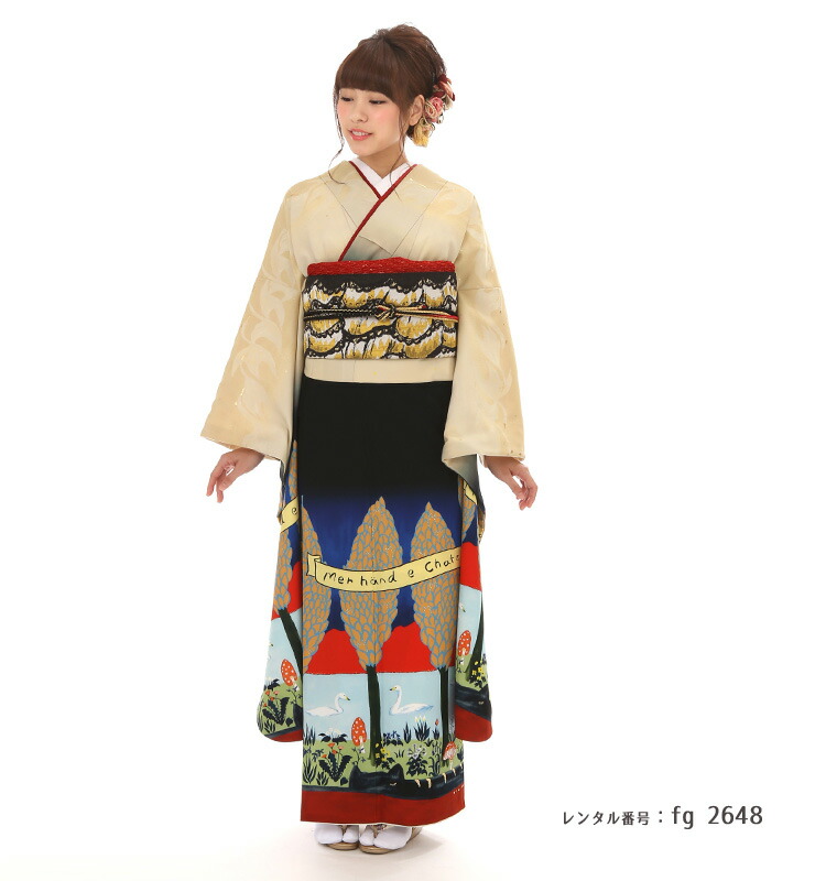 fg_2648】TSUMORI CHISATIO コレクション メルヘンの世界｜着物