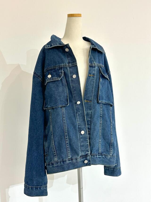 Over size denim jacket
