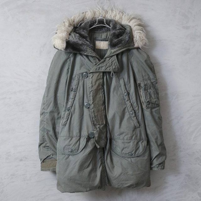 実物 USED 米軍 USAF N-3B JKT リフレクター付き【00698】 ミリタリー