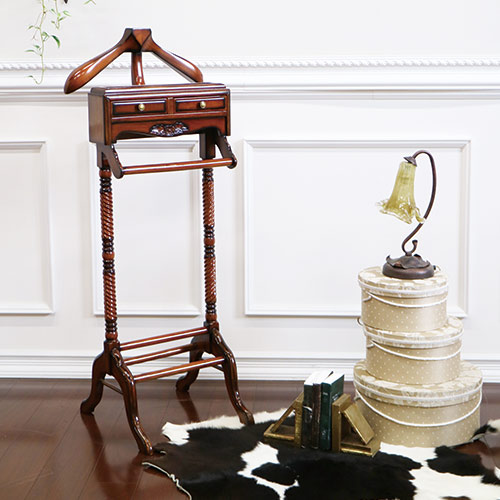 スーツハンガーラック｜高級マホガニー家具VENECHIA｜おしゃれ家具通販