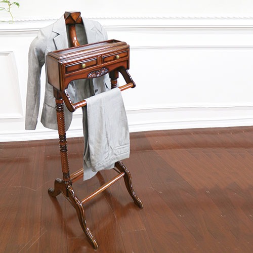 スーツハンガーラック｜高級マホガニー家具VENECHIA｜おしゃれ家具通販