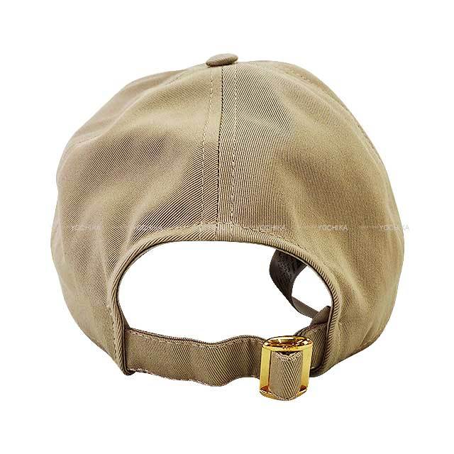 CELINE セリーヌ キャップ ロゴ ベースボール ベージュ コットン