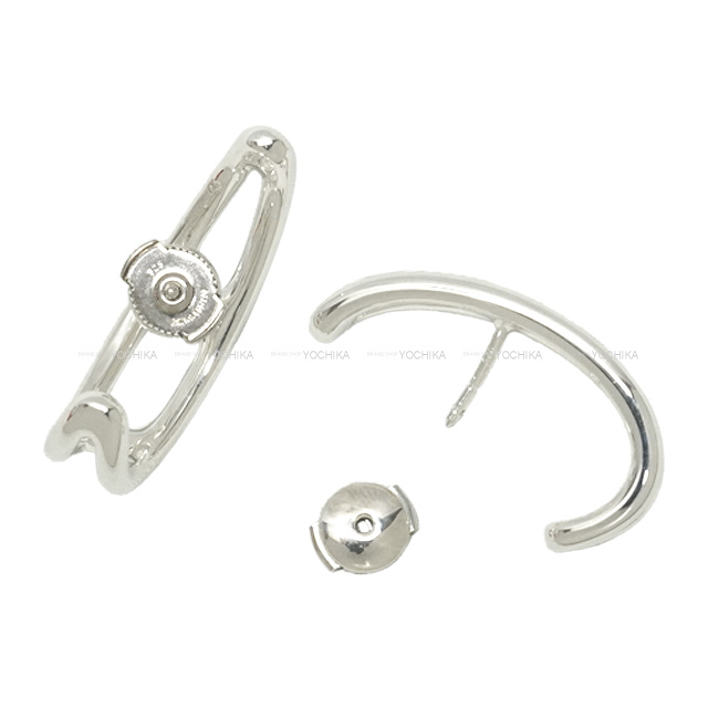 HERMES エルメス ピアス シェーヌダンクル パンク シルバー シルバー