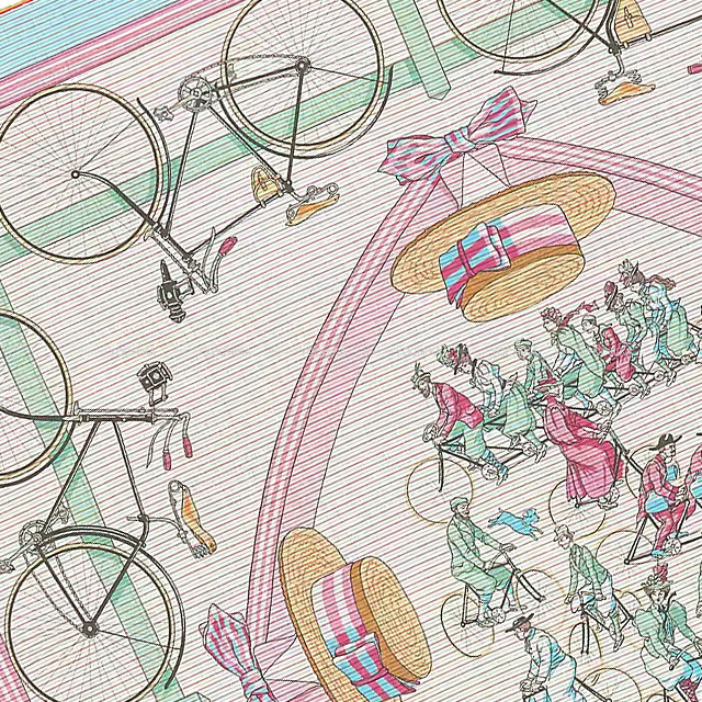 2022年春夏 HERMES エルメス スカーフ カレ70 ベカン LES BECANES