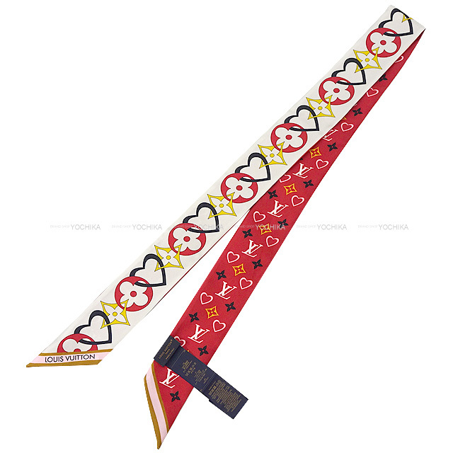 LOUIS VUITTON ルイ・ヴィトン スカーフ バンドーBB ハート柄 マイ