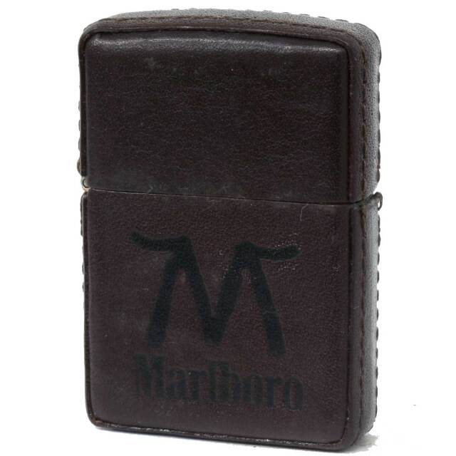 絶版/ヴィンテージ Zippo ジッポー 中古 年製造Marlboro マルボロ 革