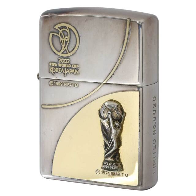 絶版/ヴィンテージ Zippo ジッポー 中古 2001年製造2002 FIFA WORLDCUP