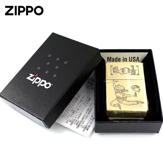 Zippo ジッポー らんま1/2 小学館 高橋留美子先生 真鍮 古美仕上げ
