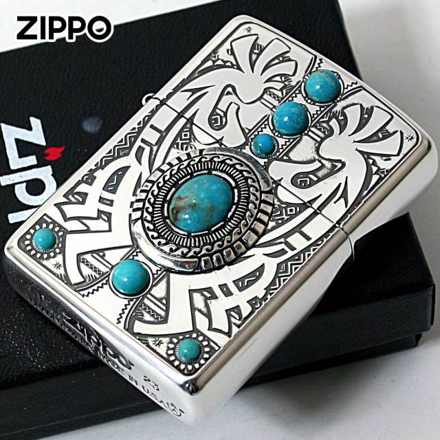 Zippo ジッポー アーマー ネイティブアメリカン ココペリ ターコイズ
