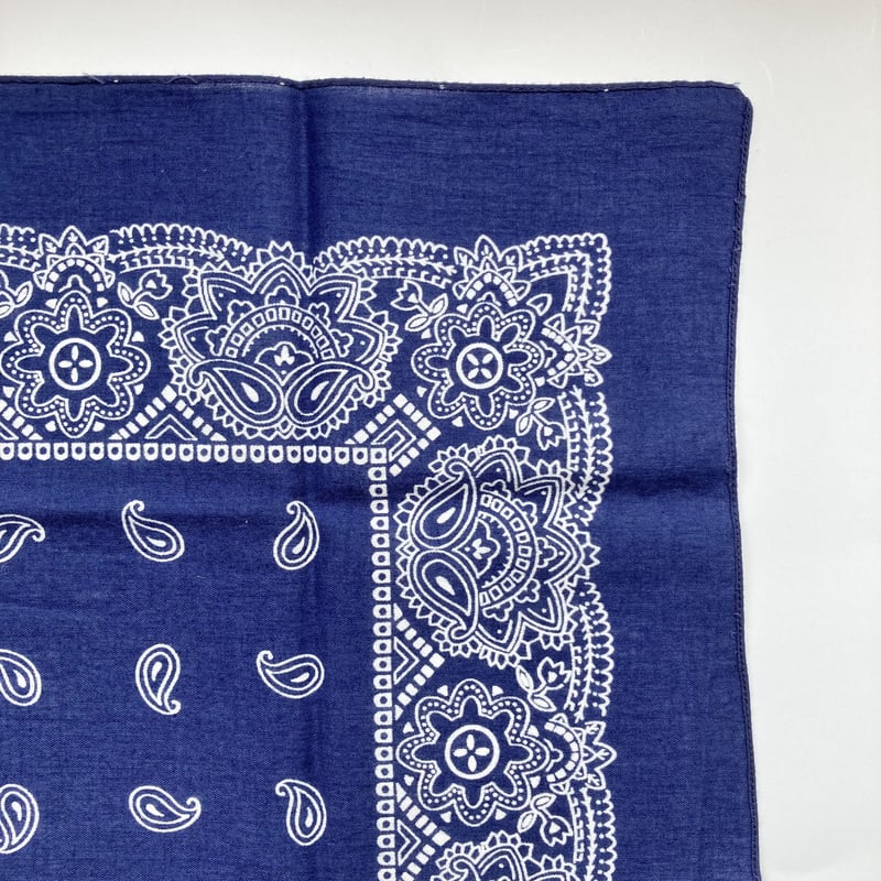 ヴィンテージ バンダナ ネイビー 1960～1970s ／21 | MILMOUNTAIN S