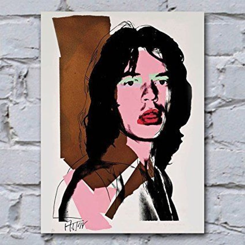 アンディ・ウォーホル ミック・ジャガー【キャンバスアート・フレーム