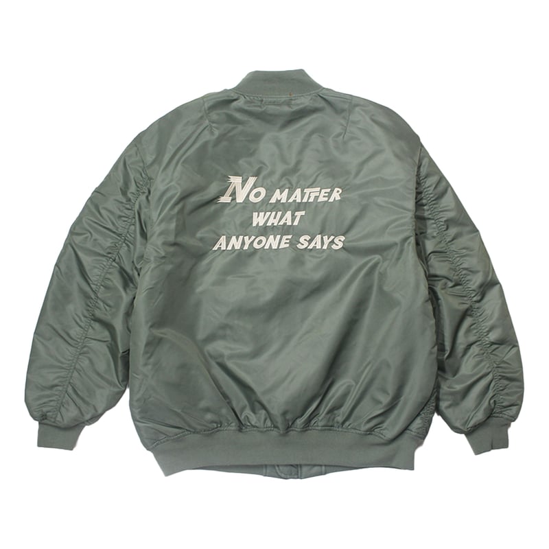 スカーフロゴ刺繍MA-1ジャケット オリーブ | チャライダーSTORE