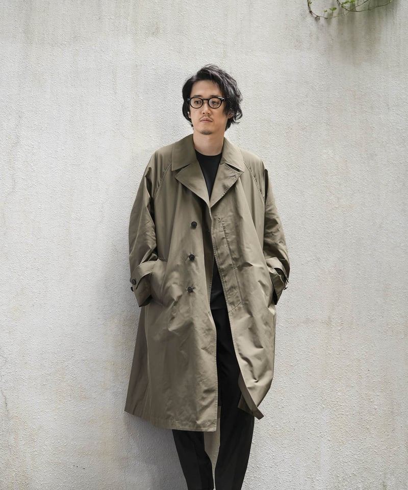 MB ULTIMATE FABRIC MEMORY TWILL シングルトレンチコート by