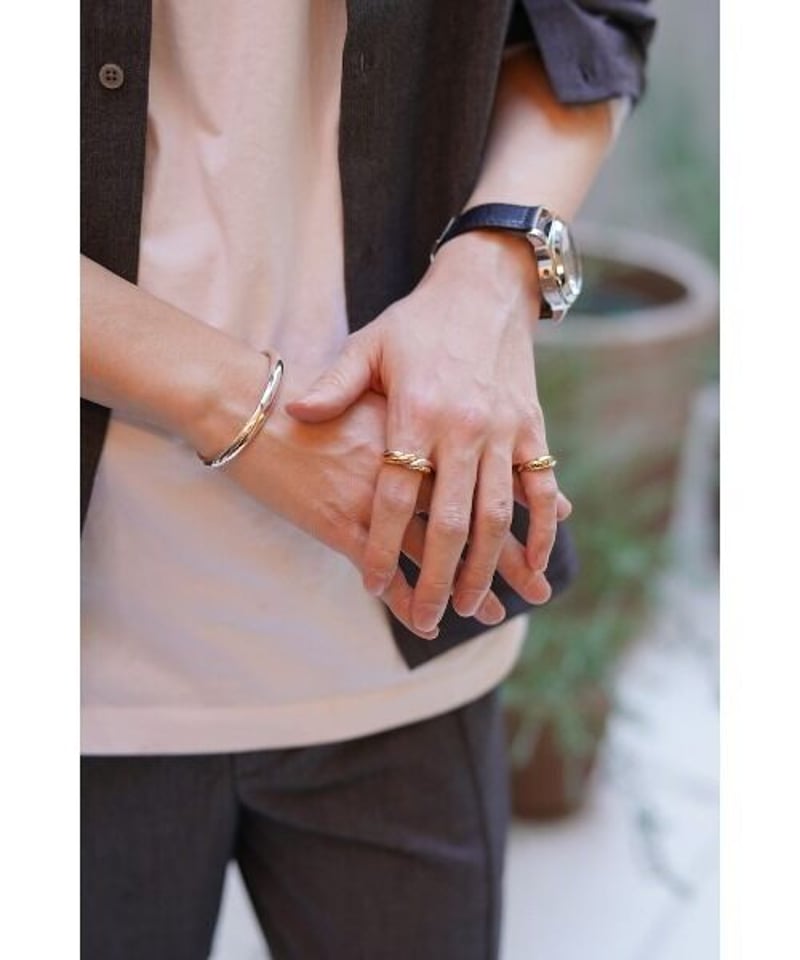 OX JEWELRY Silver Curve Bangle | MB -there is a