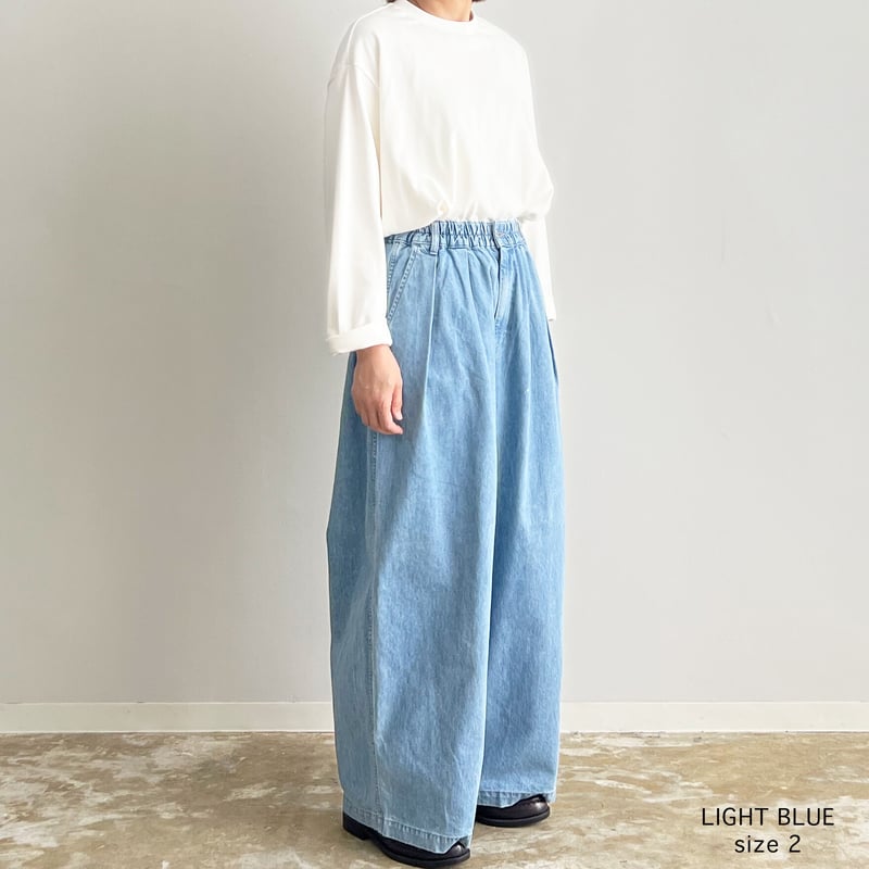 DENIM CIRCUS BAGGY PANTS デニムサーカスバギーパンツ / ライトブルー