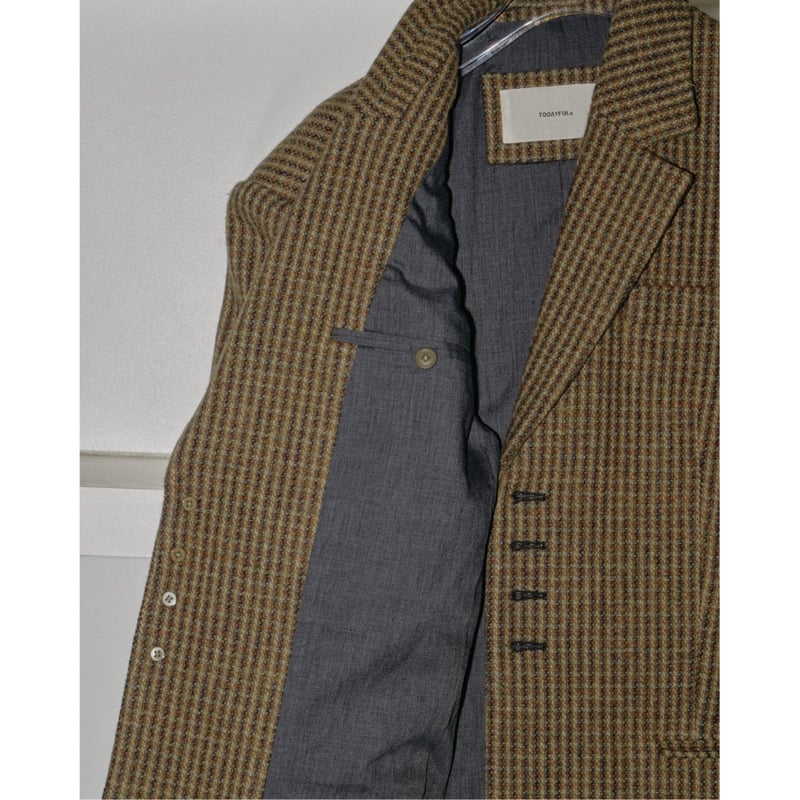 即納【TODAYFUL】Wool100% Check Jacket | selectshop
