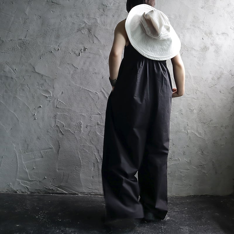 ànuke cotton gather combinaison (black) | nii-