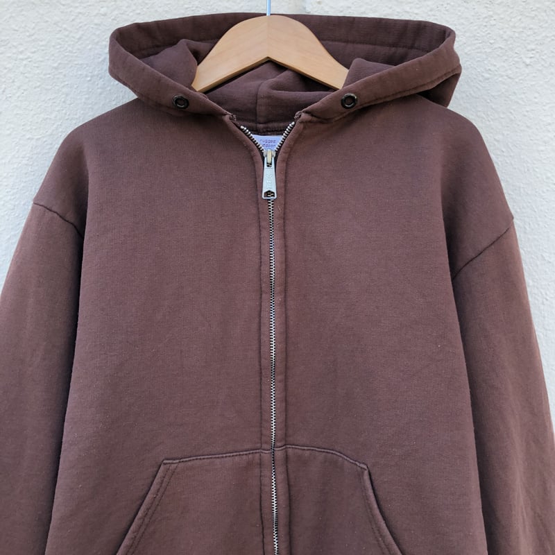 Carhartt ブラウン裏サーマルジップパーカー | CUSTOM FEVER